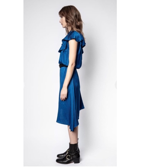 ZADIG & VOLTAIRE Racky Dress in Ocean Blue - Picture 5 of 14